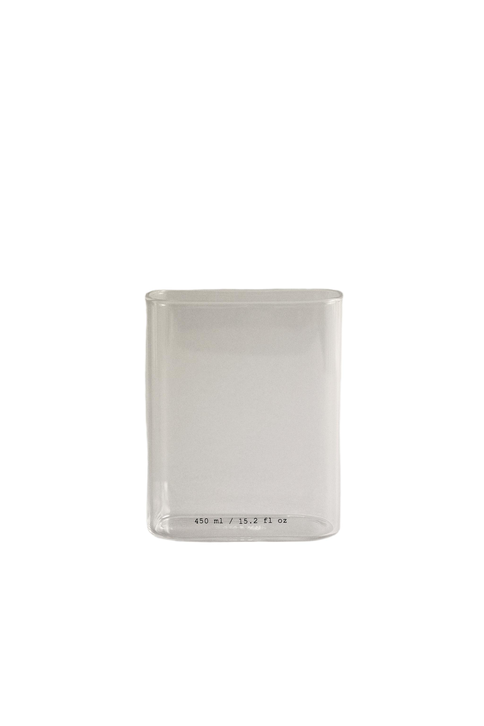 VERRE BROSSE À DENTS BOROSILICATE LETTRES